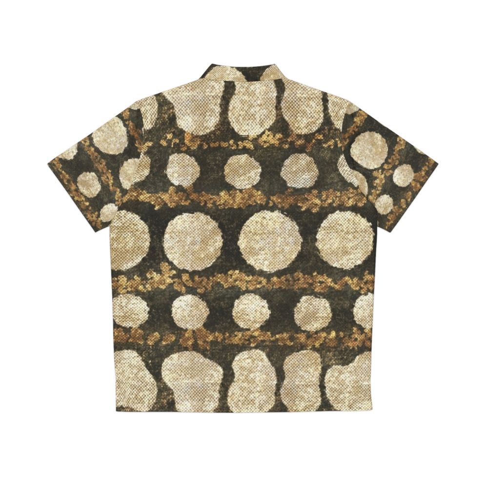 Australian Goanna Skin Pattern Hawaiian Shirt - Back