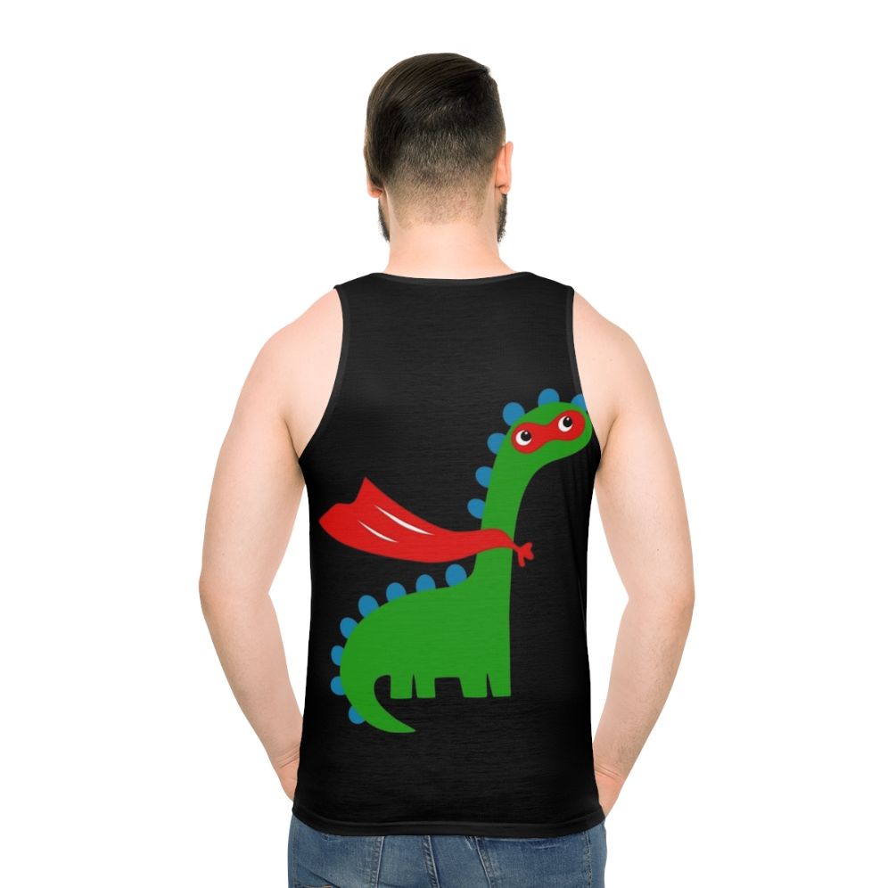 Dinosaur superhero graphic tee for kids - men back