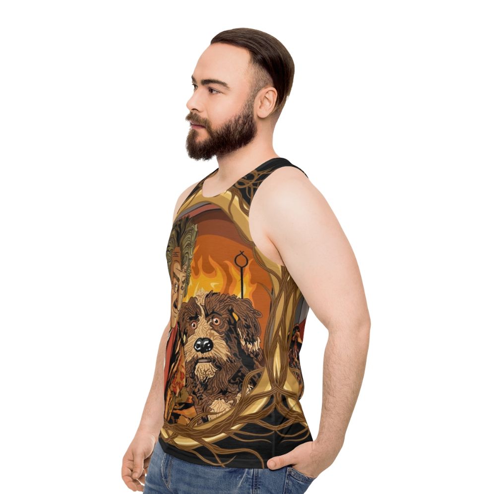 Retro Storyteller Unisex Tank Top - men side