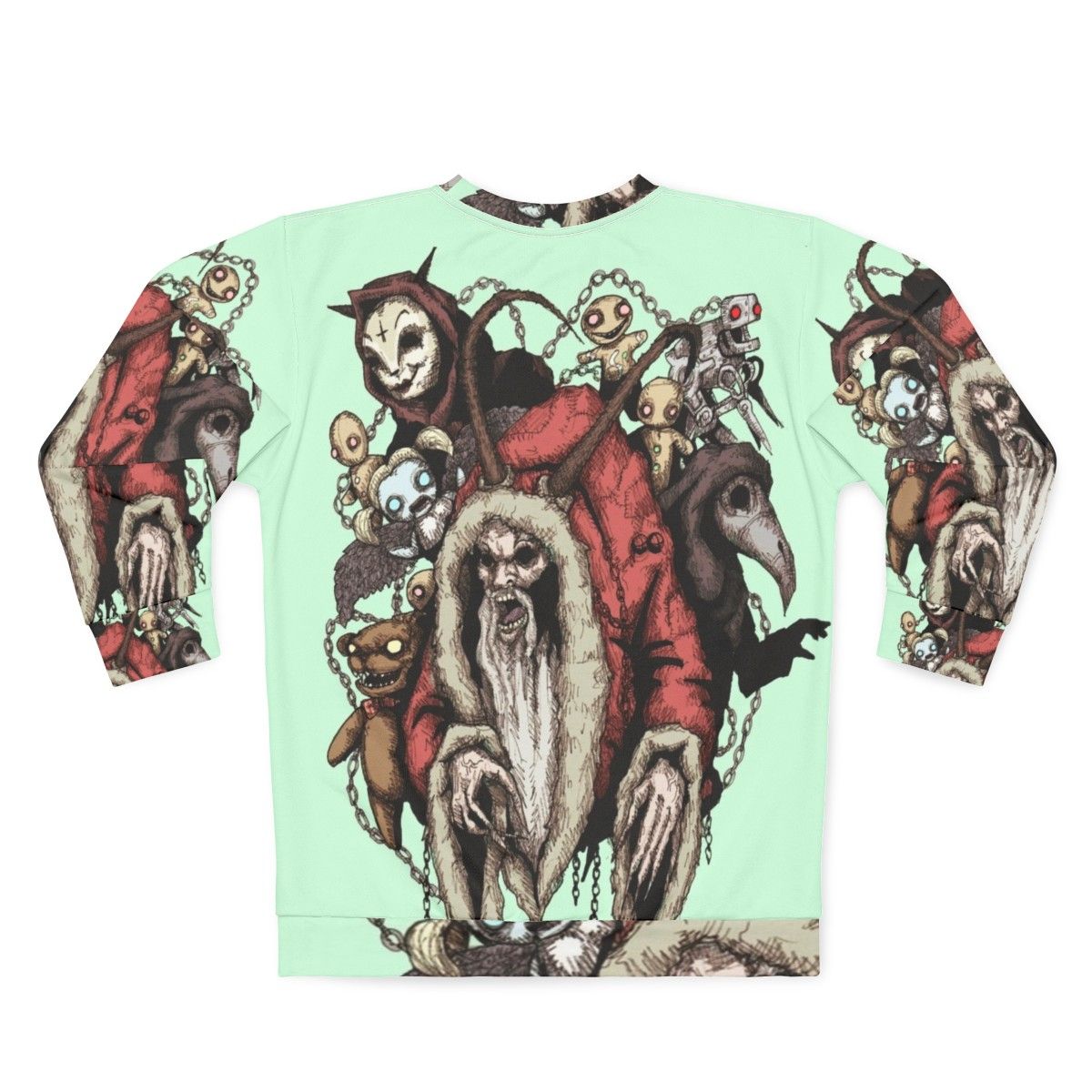 Krampus 2.0 Christmas Horror Sweatshirt - Back