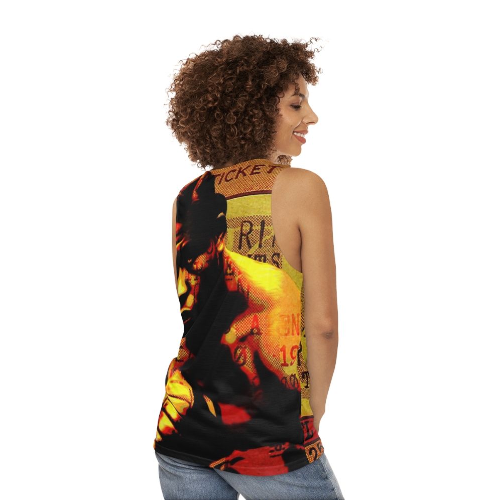 Joe Louis "Brown Bomber" Unisex Boxing Tank Top - women back