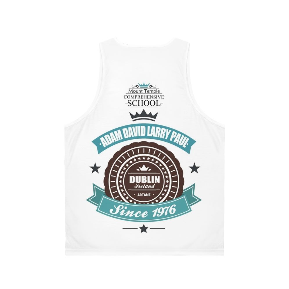 U2 vintage logo unisex tank top - Back