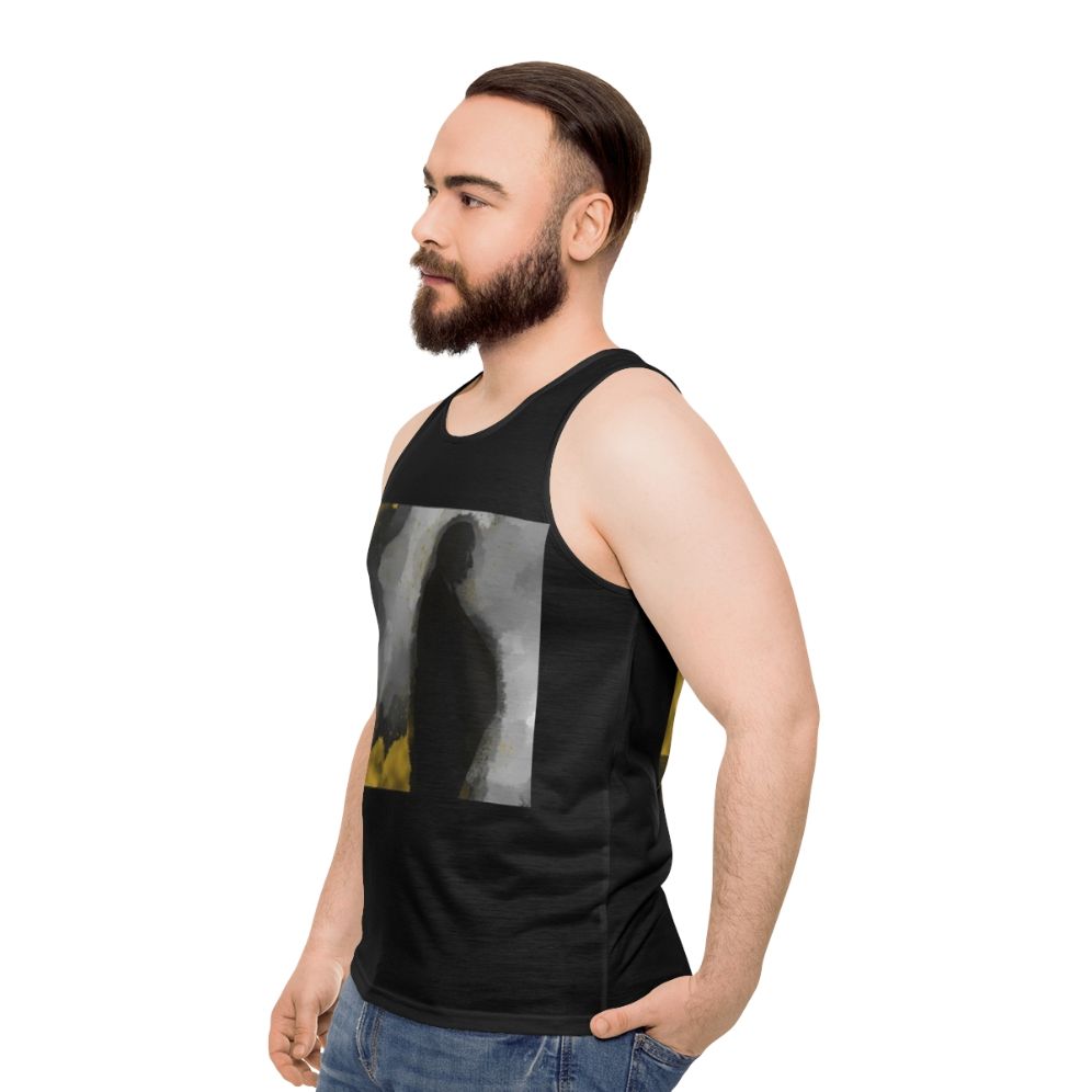 Alfred Hitchcock Silhouette Unisex Tank Top - men side