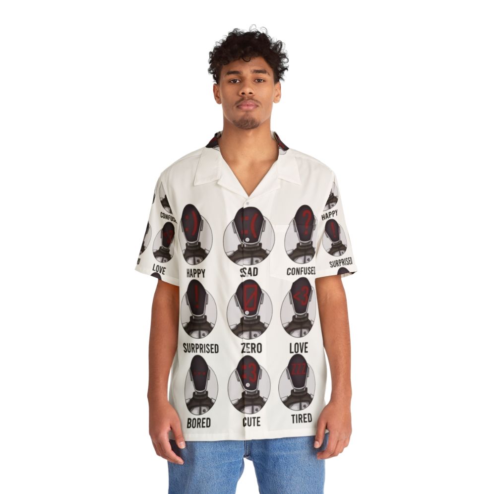 Borderlands Zer0 Facial Expressions Hawaiian Shirt - People Front