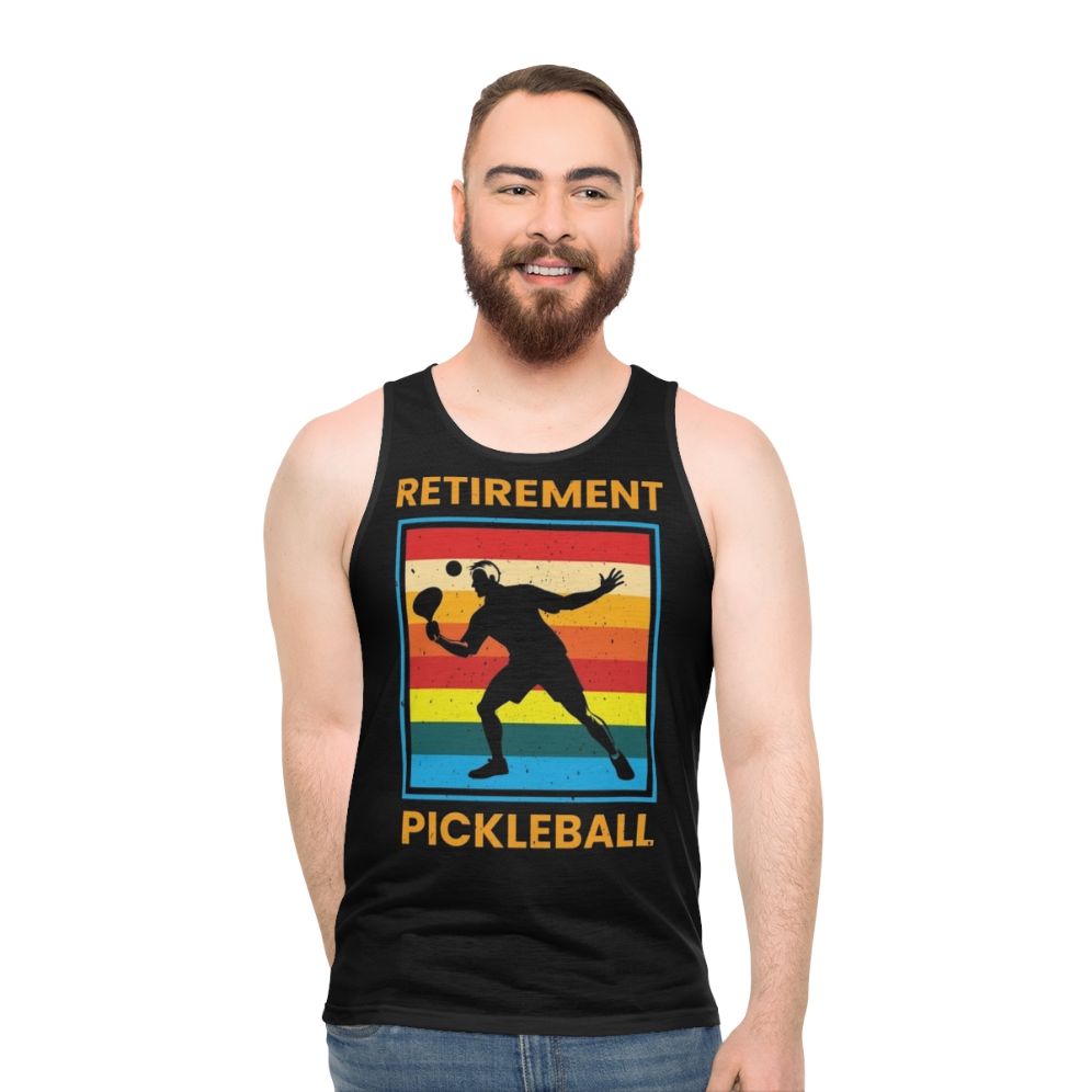 Pickleball Retirement Unisex Tank Top - men