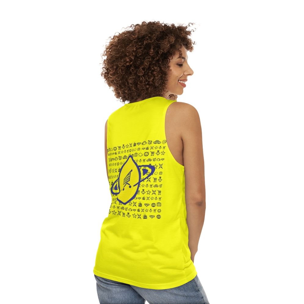 Lemon Midnight Unisex Tank Top - women back