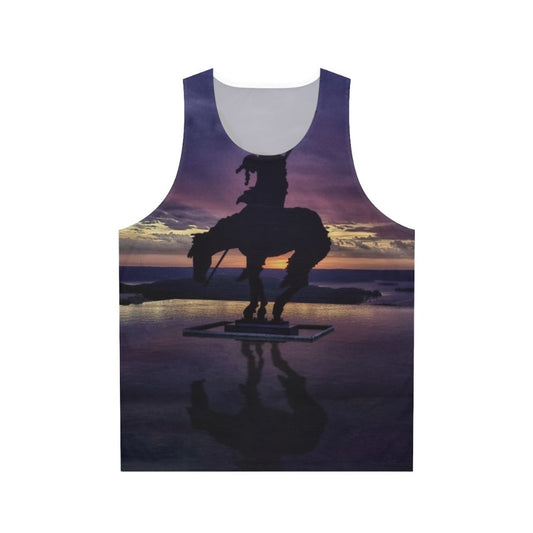 Native American Tribal Art Sunset Unisex Tank Top