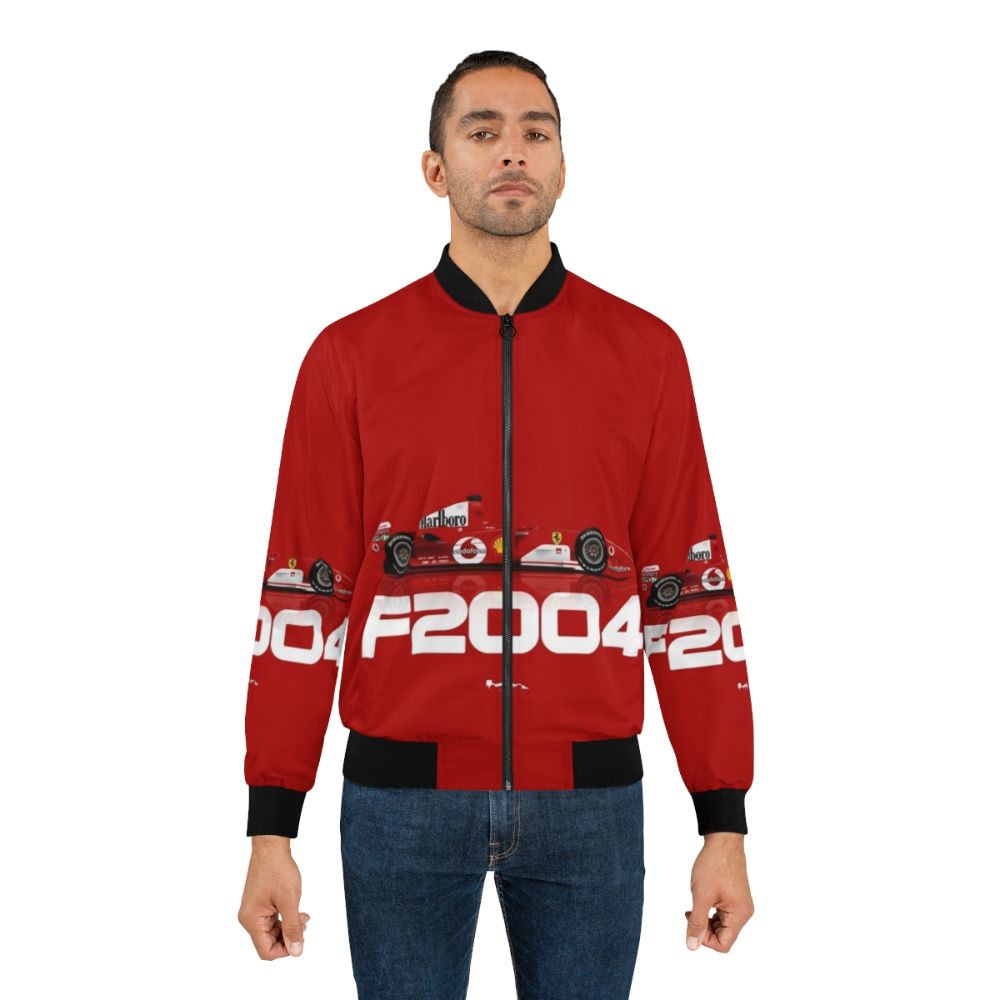 Formula 1 Racing Jacket - F2004 Bomber Jacket with Michael Schumacher and Rubens Barrichello design - Lifestyle