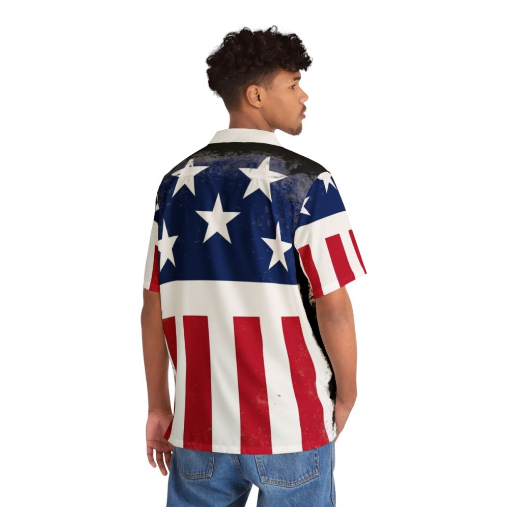 Stars and Stripes Firestarter Hawaiian Shirt with The Prodigy and Keith Flint Inspired Design - People Back