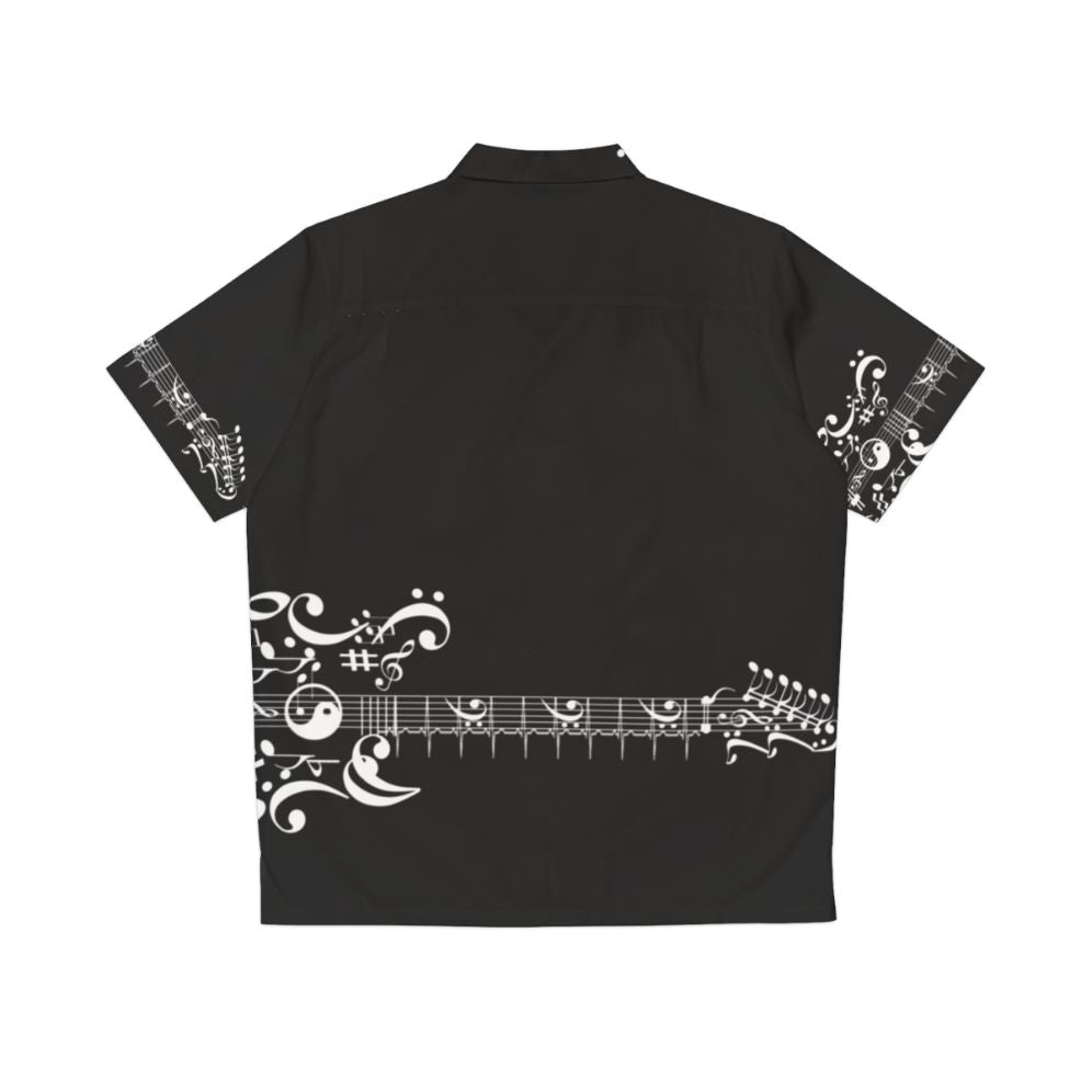 Electric guitar design Hawaiian shirt - Back