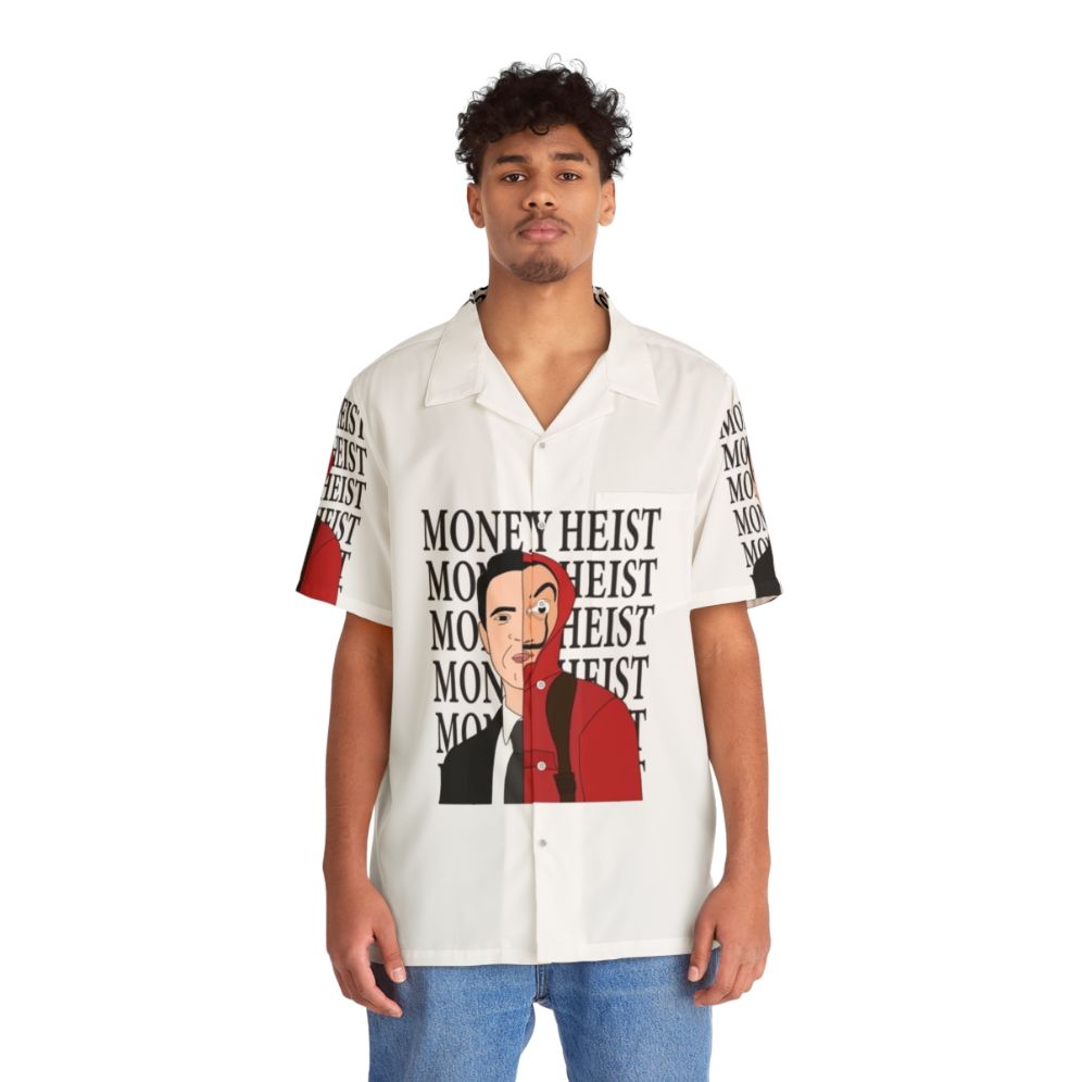 Berlin illustration Hawaiian shirt, Money Heist Netflix merchandise - People Front