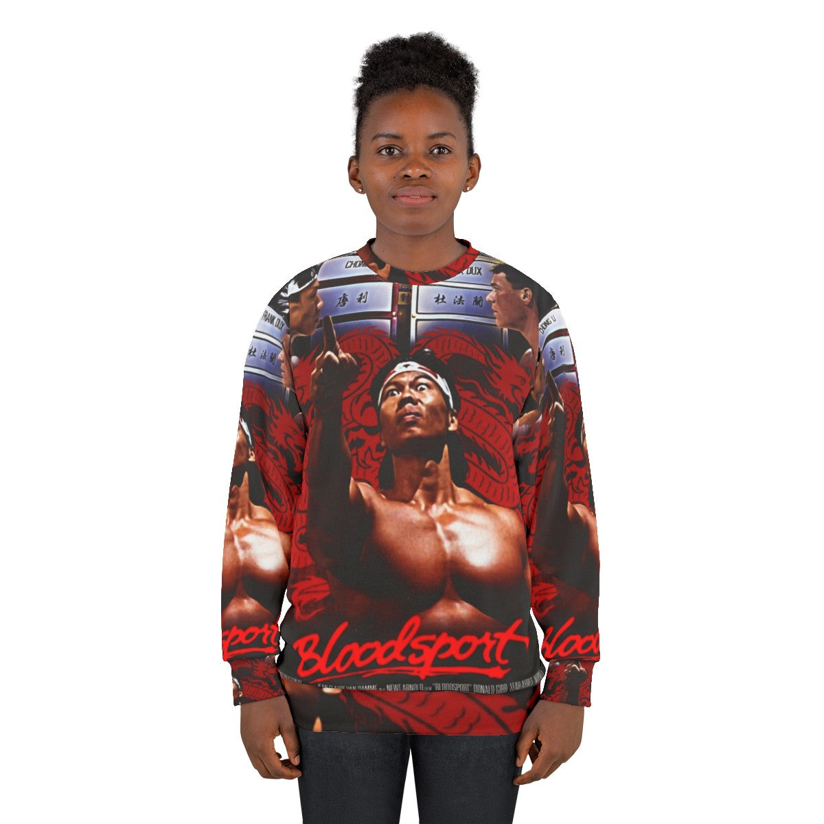 Bloodsport Chong Li Martial Arts Movie Sweatshirt - women