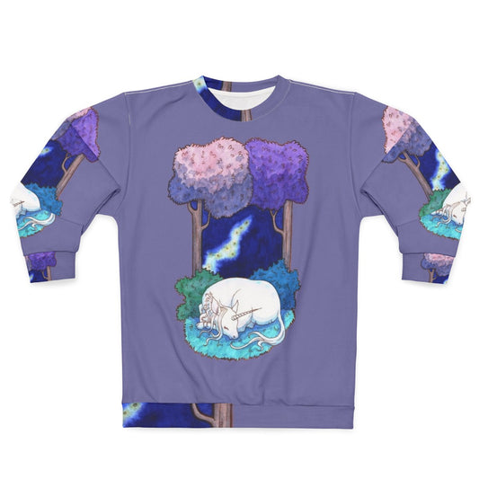 Sleep in the Lilac Forest Unicorn Sweatshirt