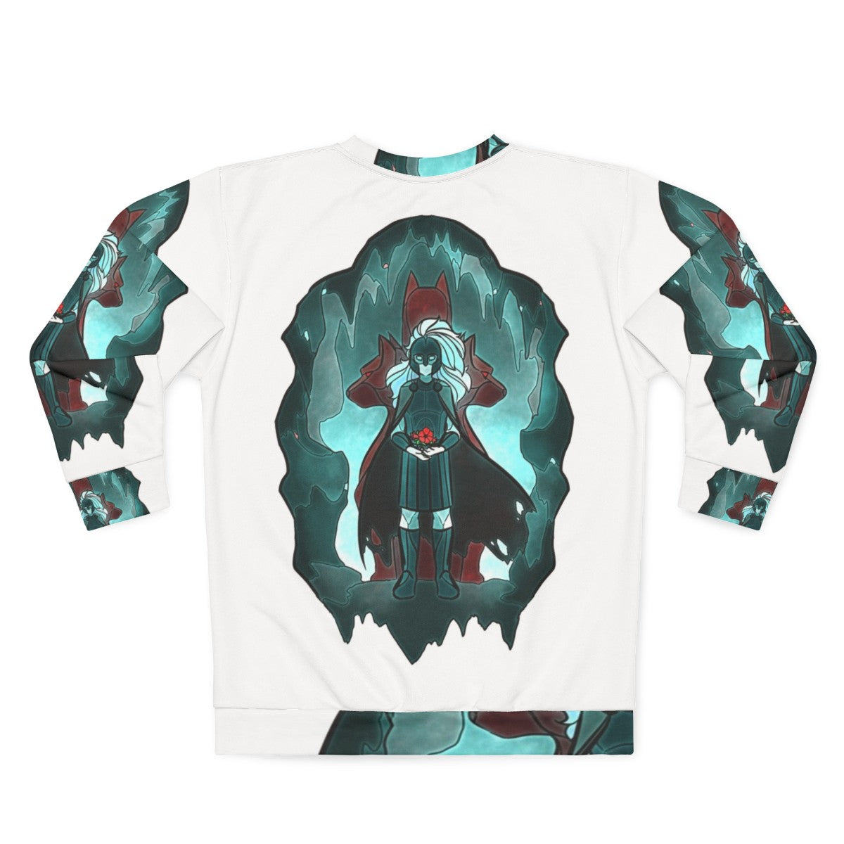 Stained Glass Hades Greek Mythology Sweatshirt - Back