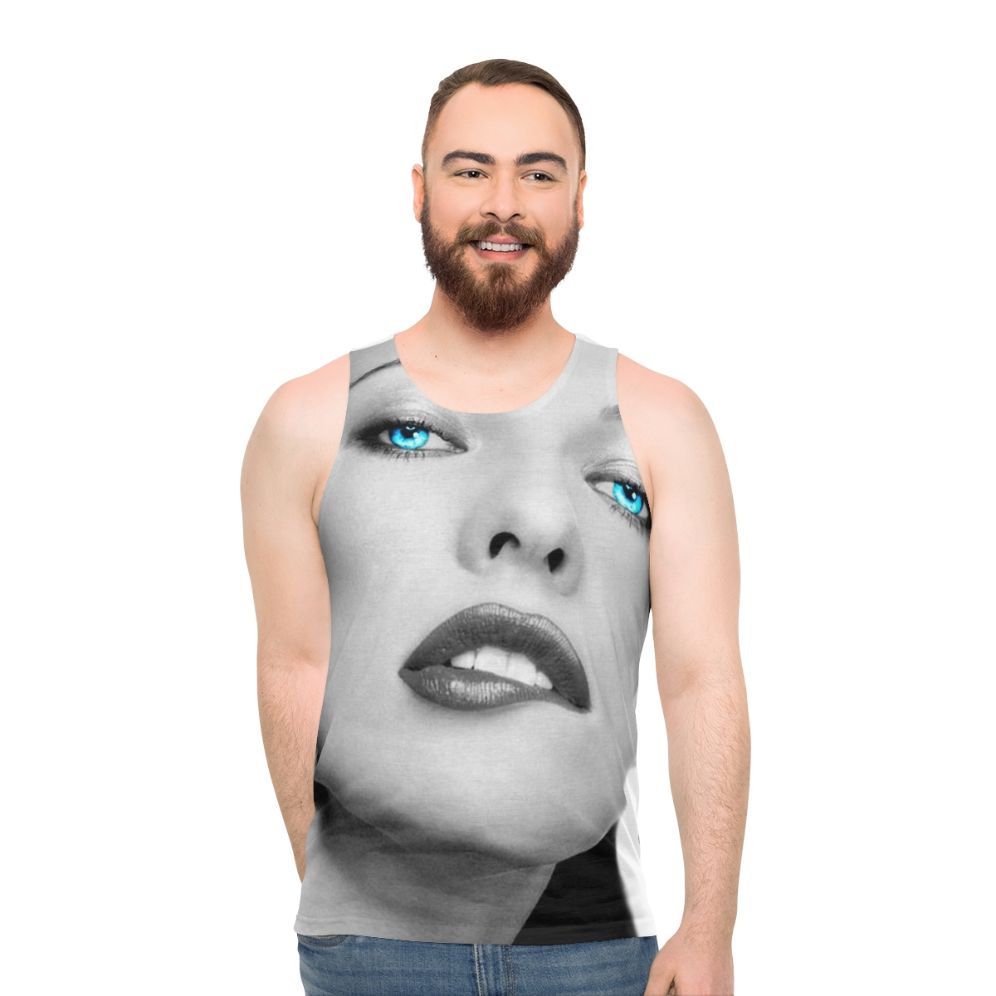 Milla Jovovich Resident Evil Unisex Tank Top - men