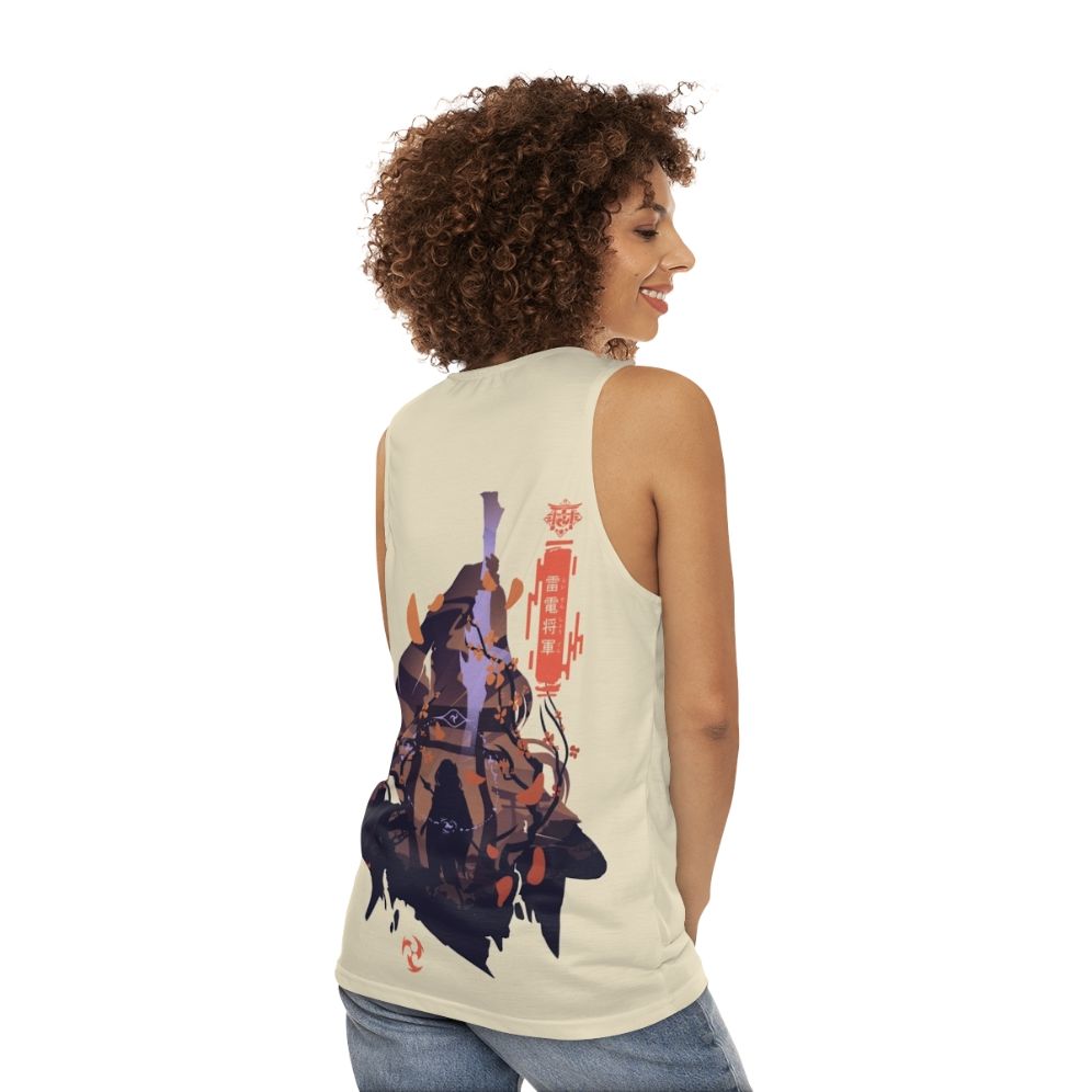 Genshin Impact Raiden Shogun Unisex Tank Top - women back