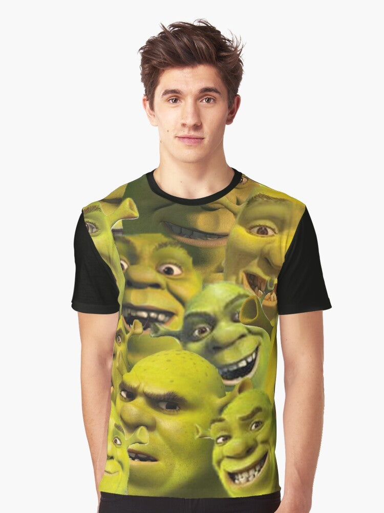 Shrek graphic t-shirt featuring the iconic character and his layers of humor - Men