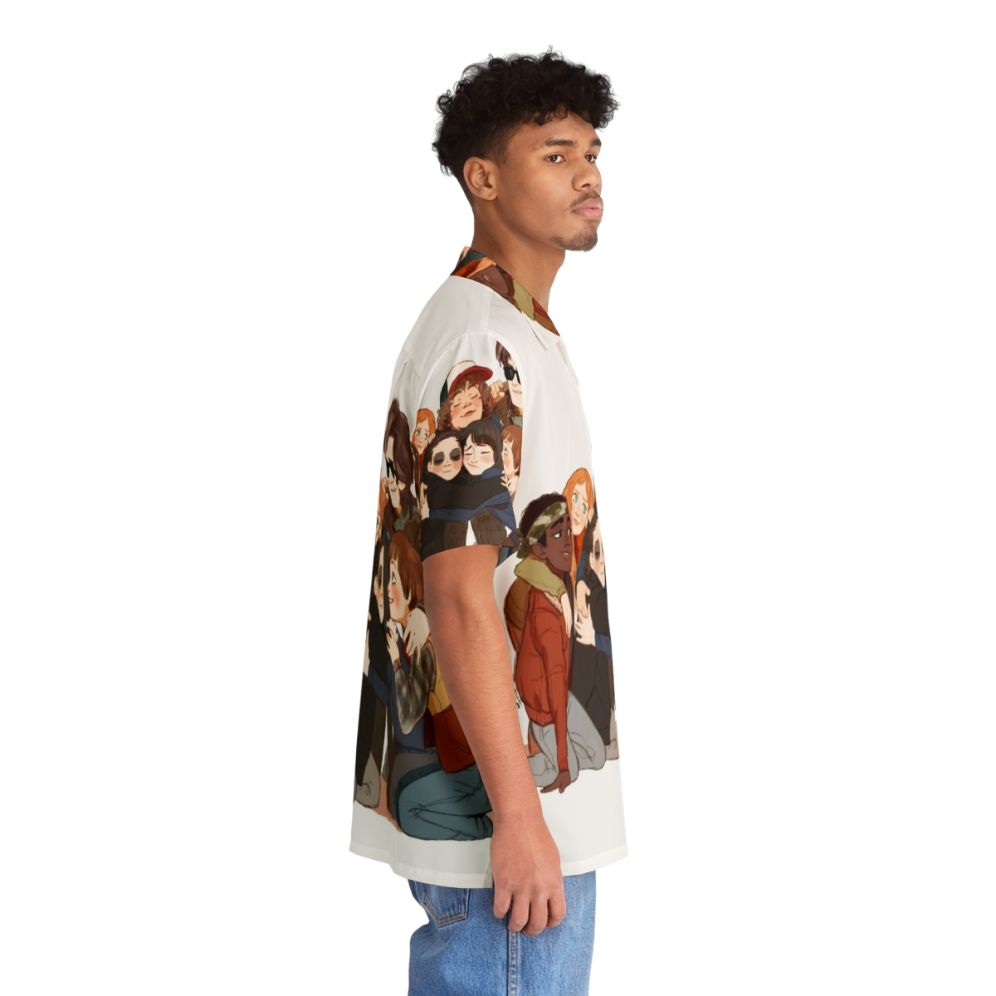 Big Hug Retro Hawaiian Shirt featuring Stranger Things characters - People Pight