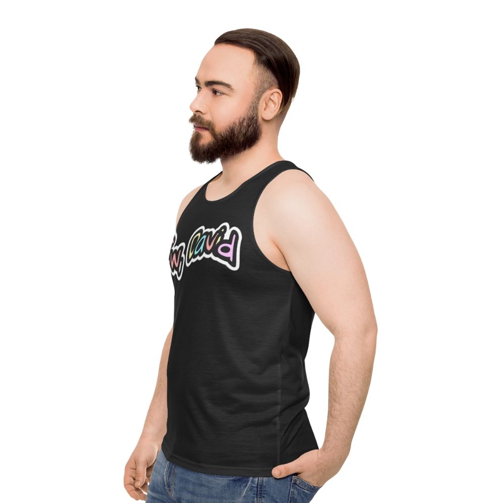 Schitt's Creek Ew David Unisex Tank Top - men side