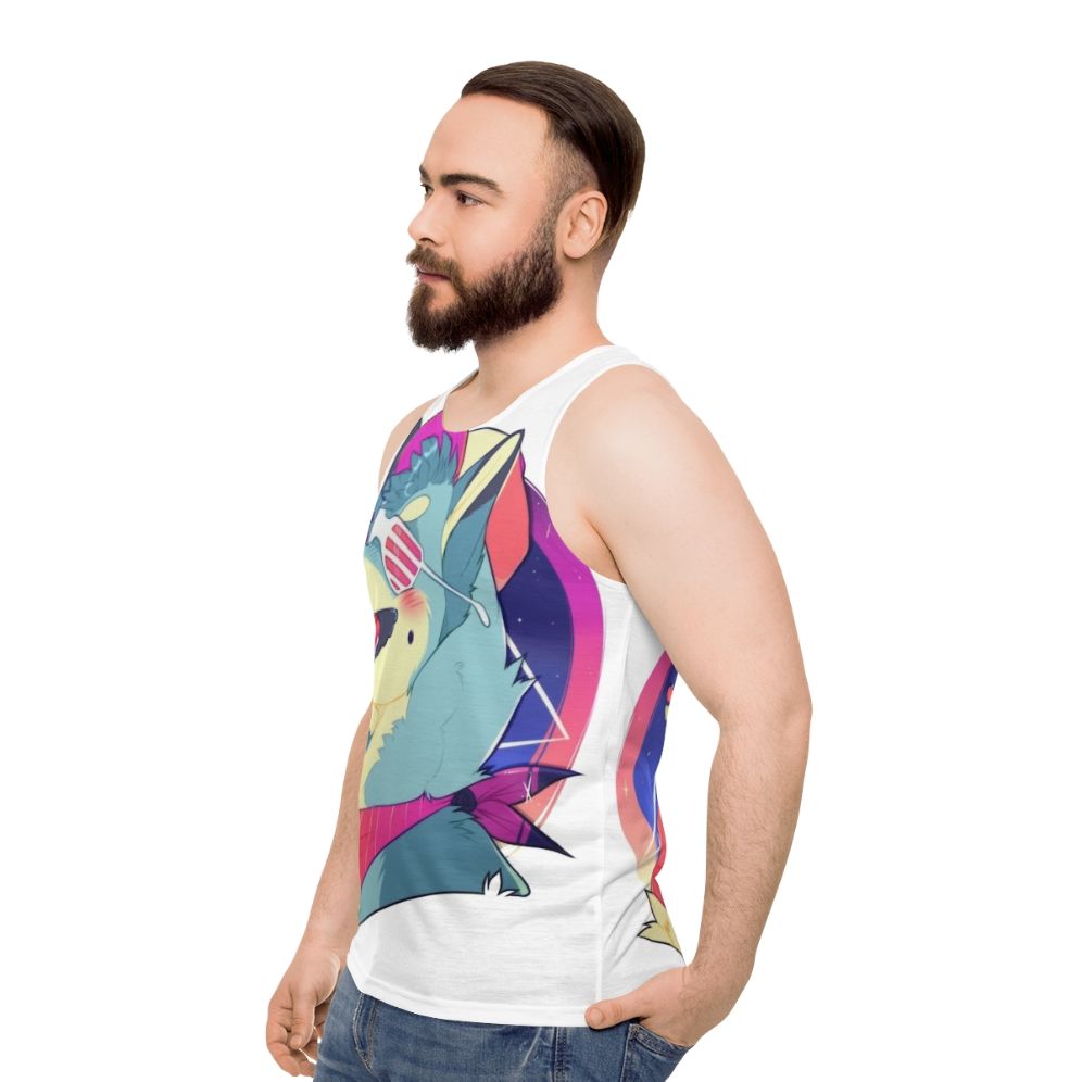 Shiba Inu Furry Fursona Unisex Tank Top - men side