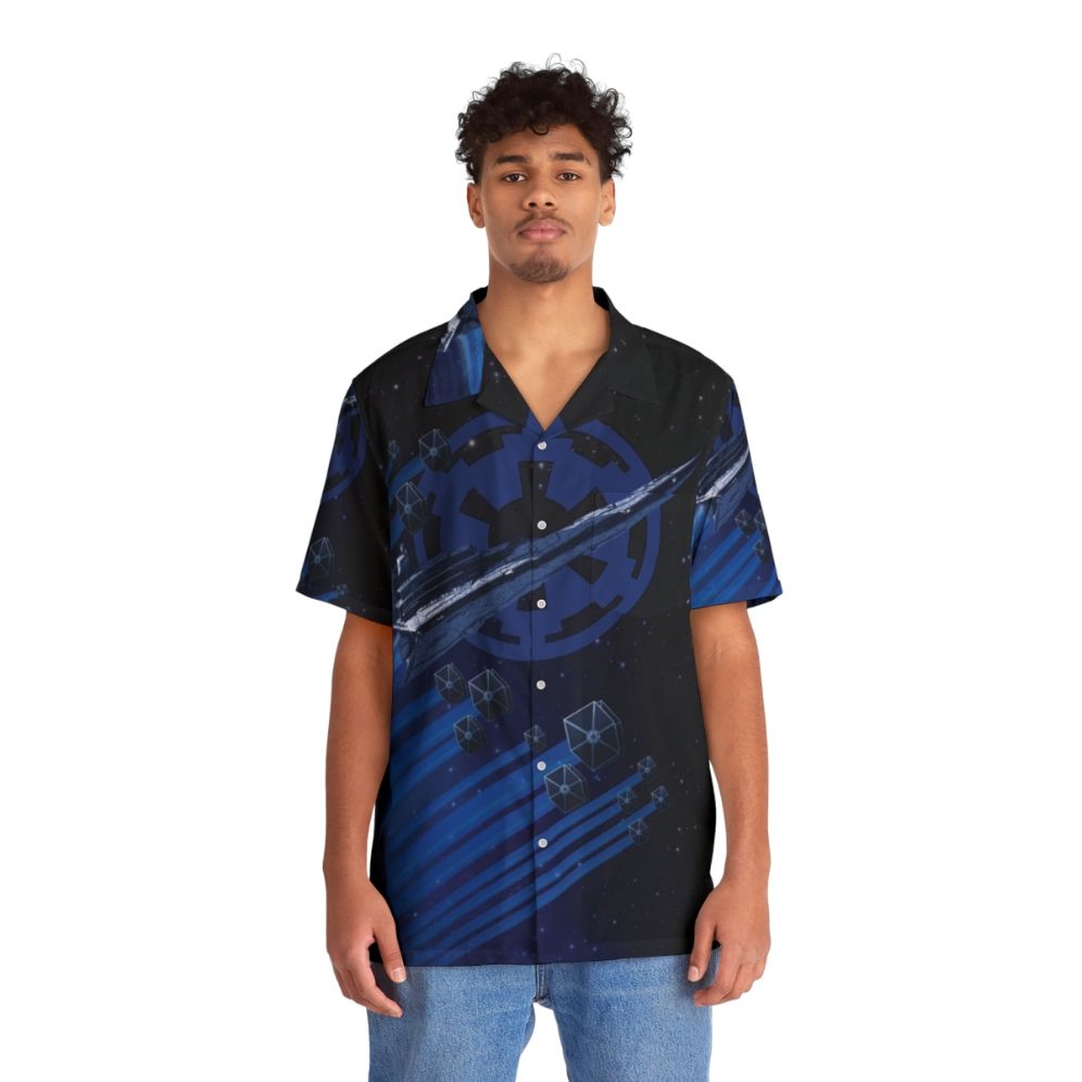 Hawaiian shirt with eye ball design for geeks and summer fashion - People Front