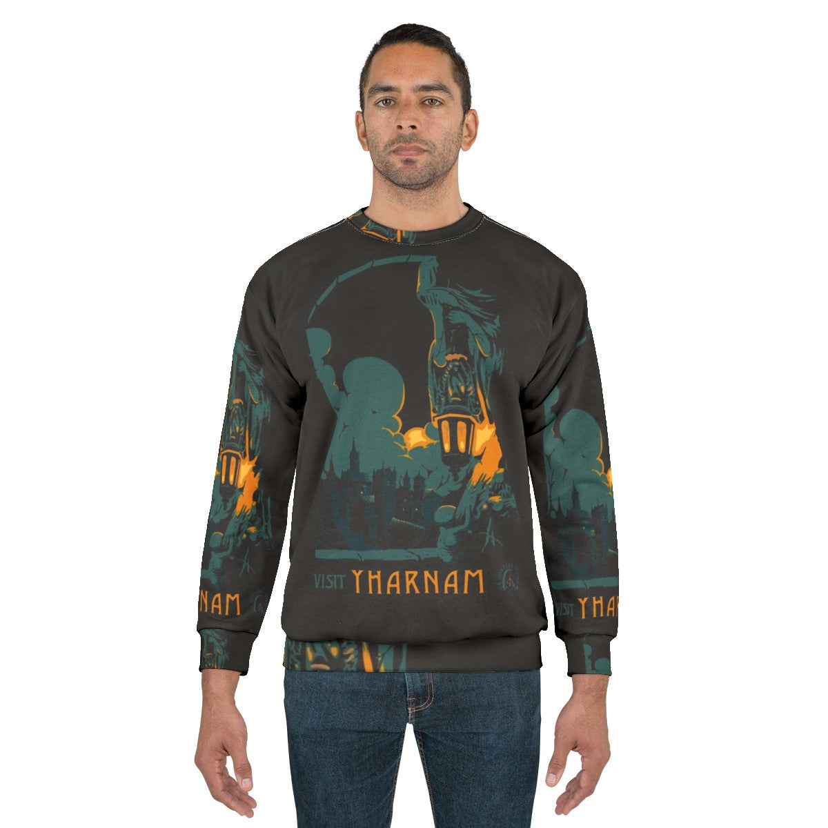 Bloodborne-inspired Yharnam adventure travel sweatshirt - men