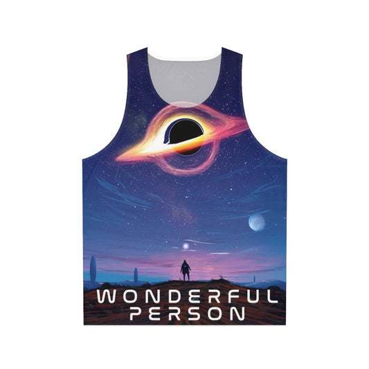 Galaxy space unisex tank top