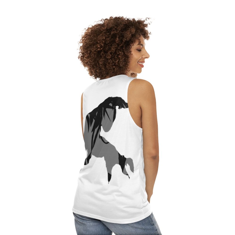 Unisex Panther Graphic Tank Top - women back