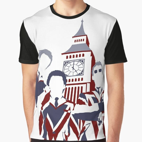 Mod Pop Art Graphic T-Shirt featuring The Jam logo and artwork