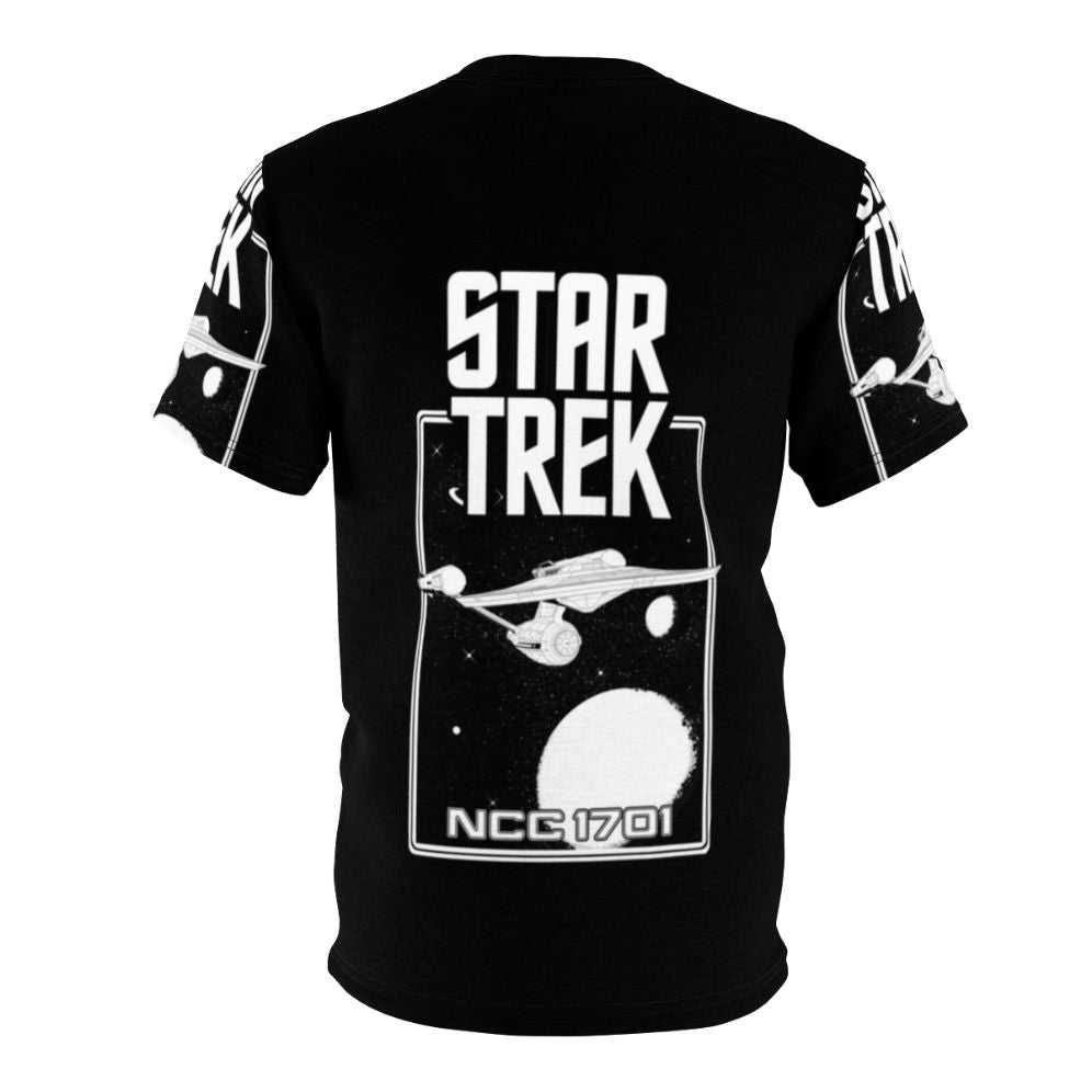 Retro Star Trek Enterprise NCC-1701 Sci-Fi T-Shirt - Back