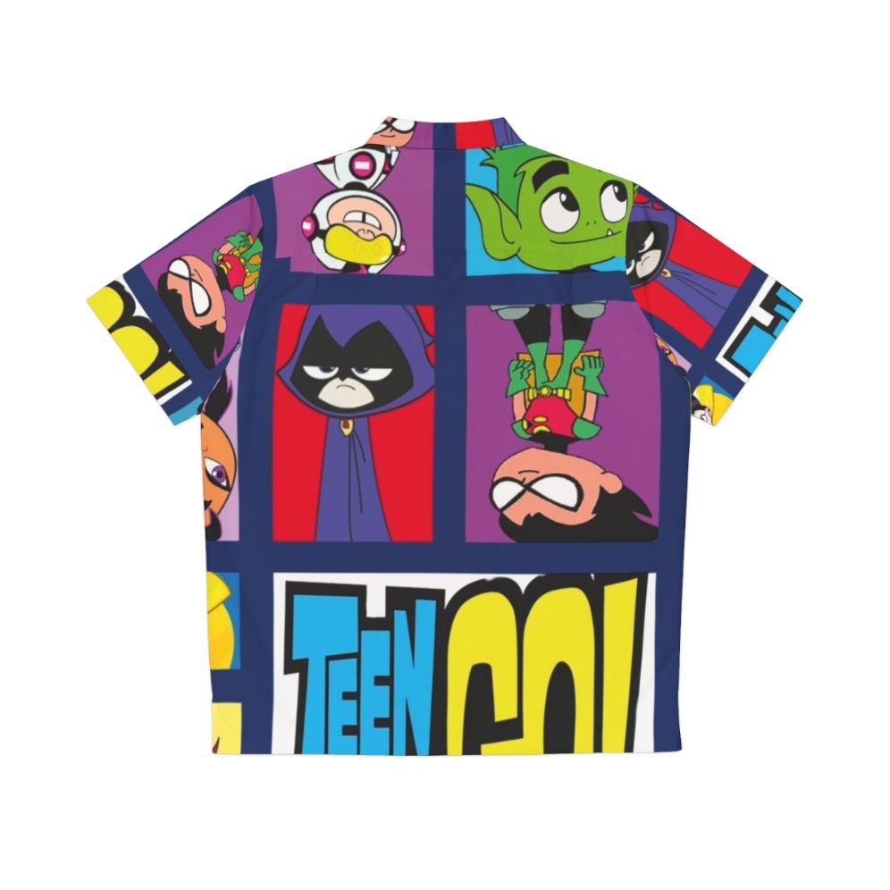 Teen Titans Superhero Hawaiian Shirt - Back