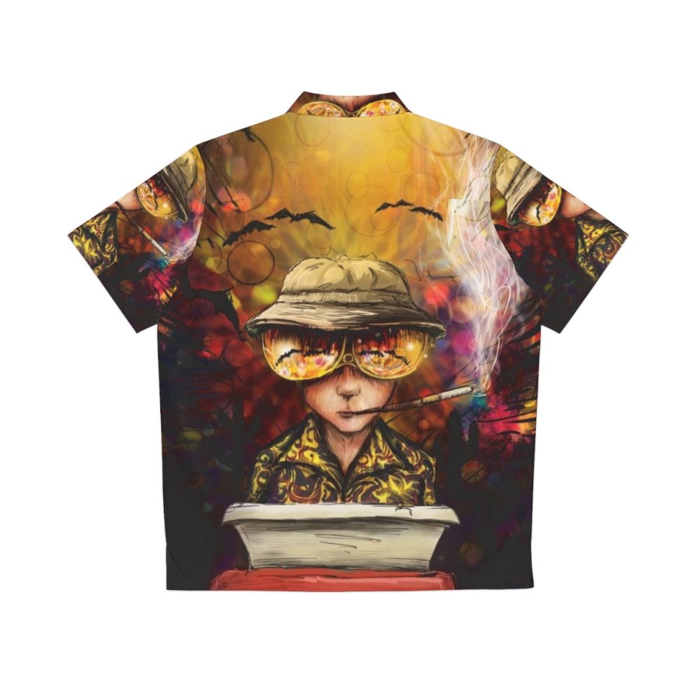 Surreal Hawaiian shirt inspired by the Gonzo journalism of Hunter S. Thompson - Back