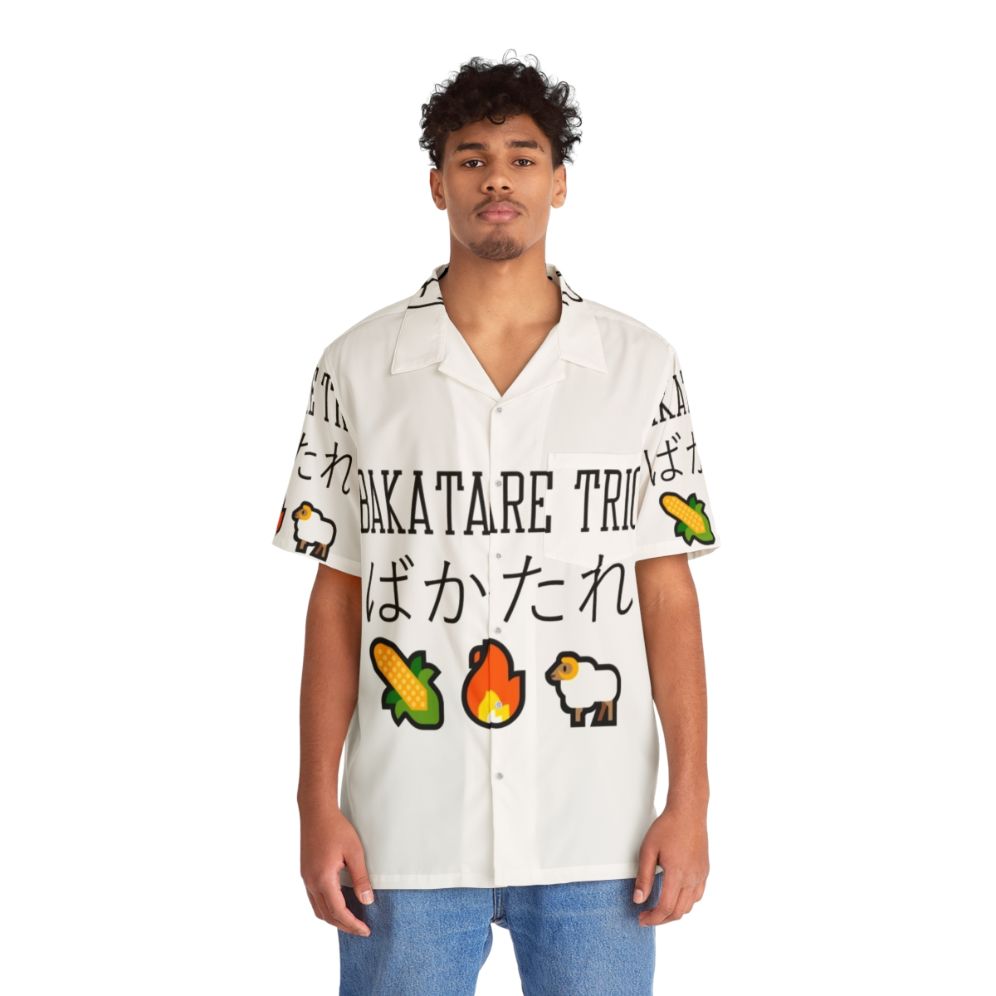 Hololive Bakatare Trio Virtual Youtuber Hawaiian Shirt - People Front