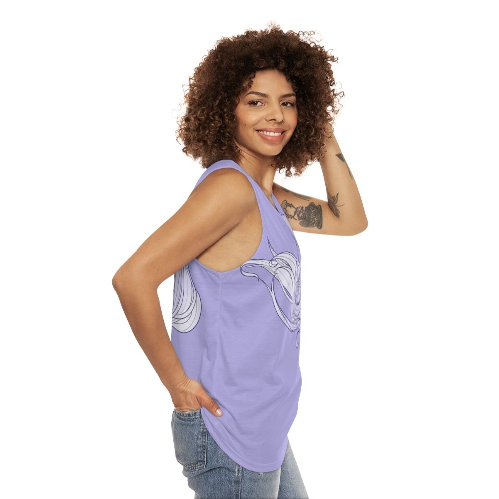 The Last Unicorn Unisex Pastel Tank Top - women side