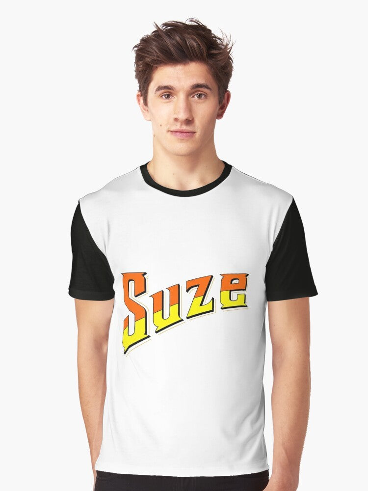 Suze cocktail graphic t-shirt with humorous gentian liquor design - Men