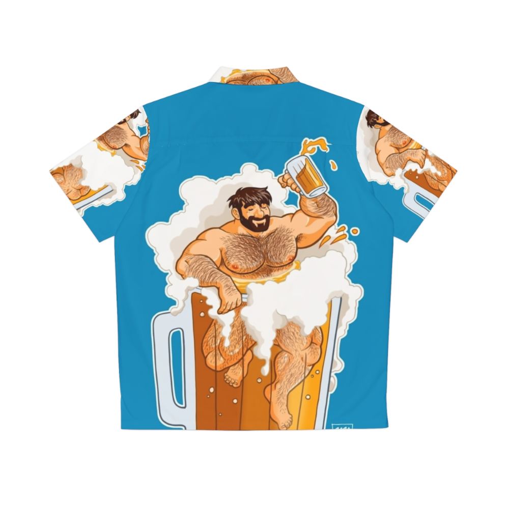 Bobobear's Big Beer Hawaiian Shirt for Gay Pride - Back