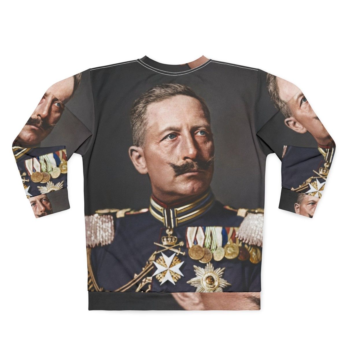 Kaiser Wilhelm II 1908 Colorized Historical Figure Sweatshirt - Back