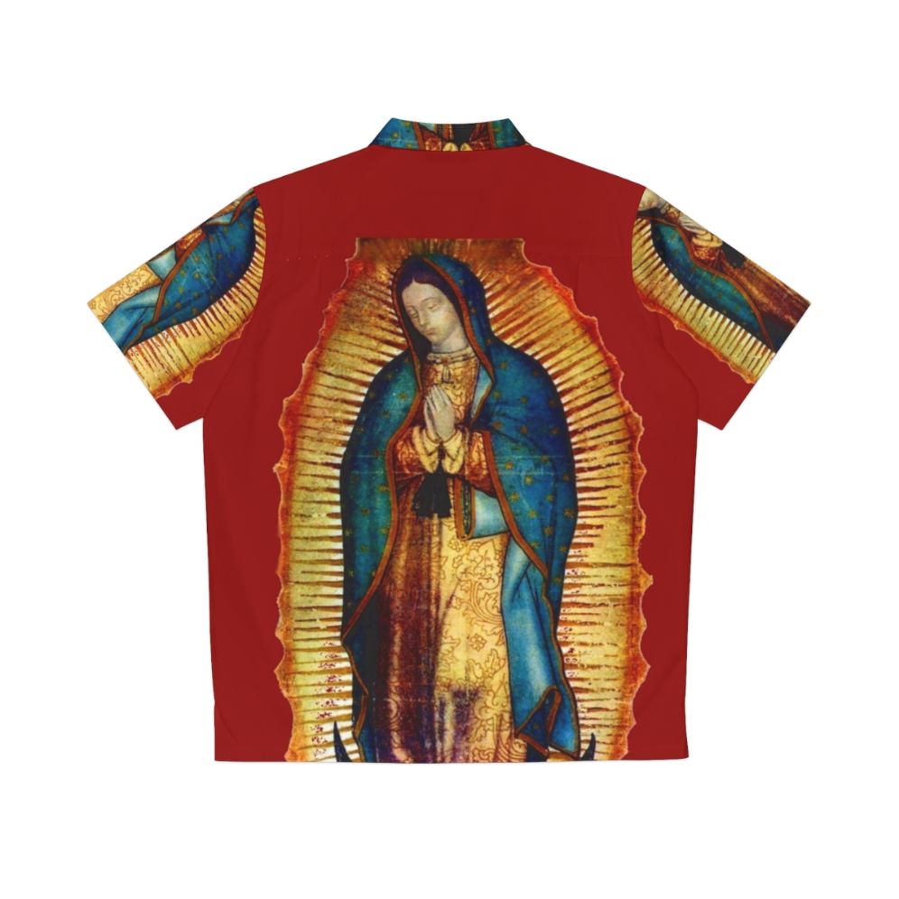 Our Lady of Guadalupe Tilma Replica Hawaiian Shirt - Back