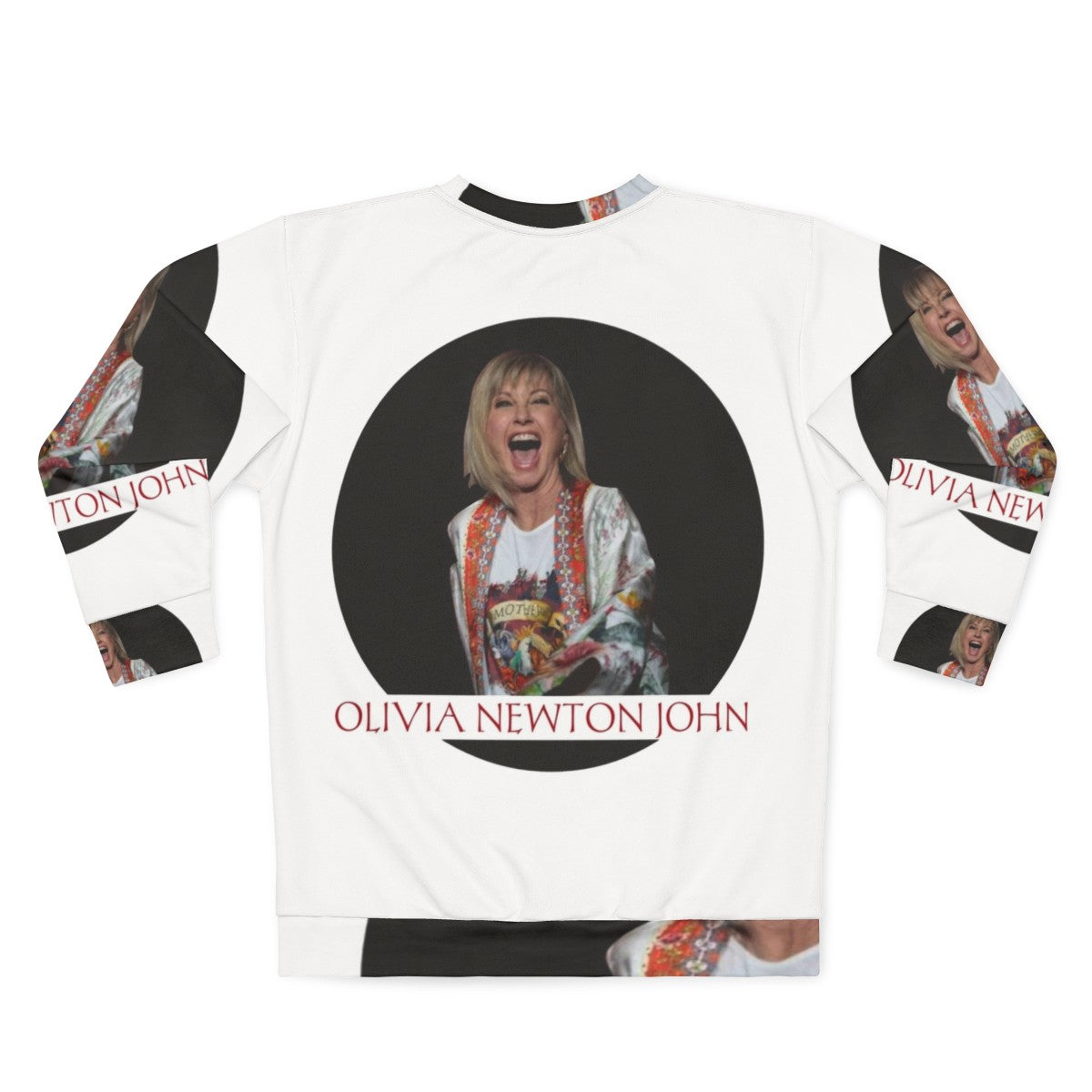 Olivia Newton-John Sweatshirt, Iconic Pop Music Singer - Back