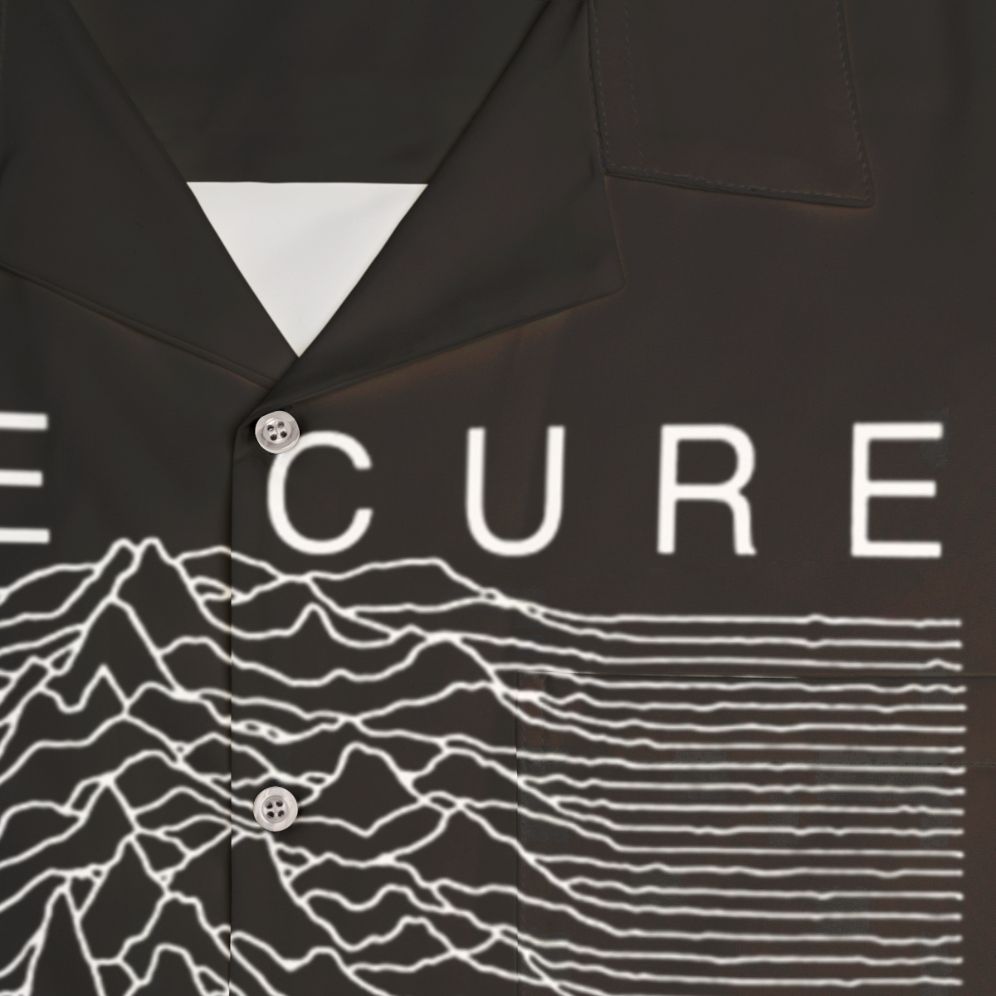 Cure The Cure Hawaiian Shirt featuring the New Wave band logo - Detail