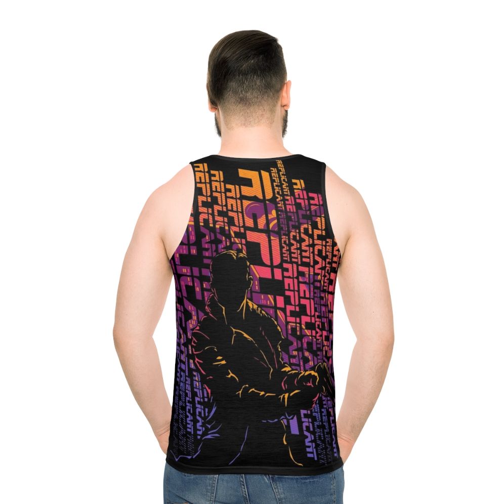 Blade Runner Inspired Unisex Tank Top - men back