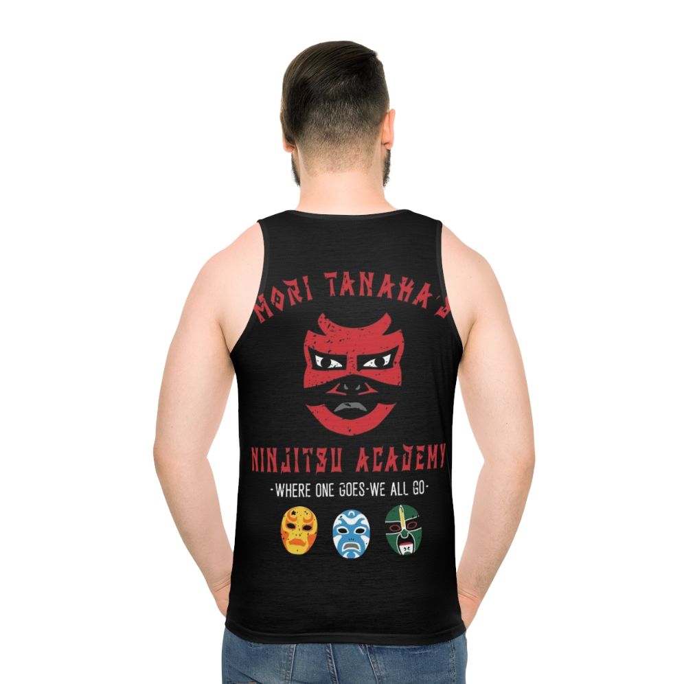 3 Ninjas Ninjitsu School Unisex Tank Top - men back