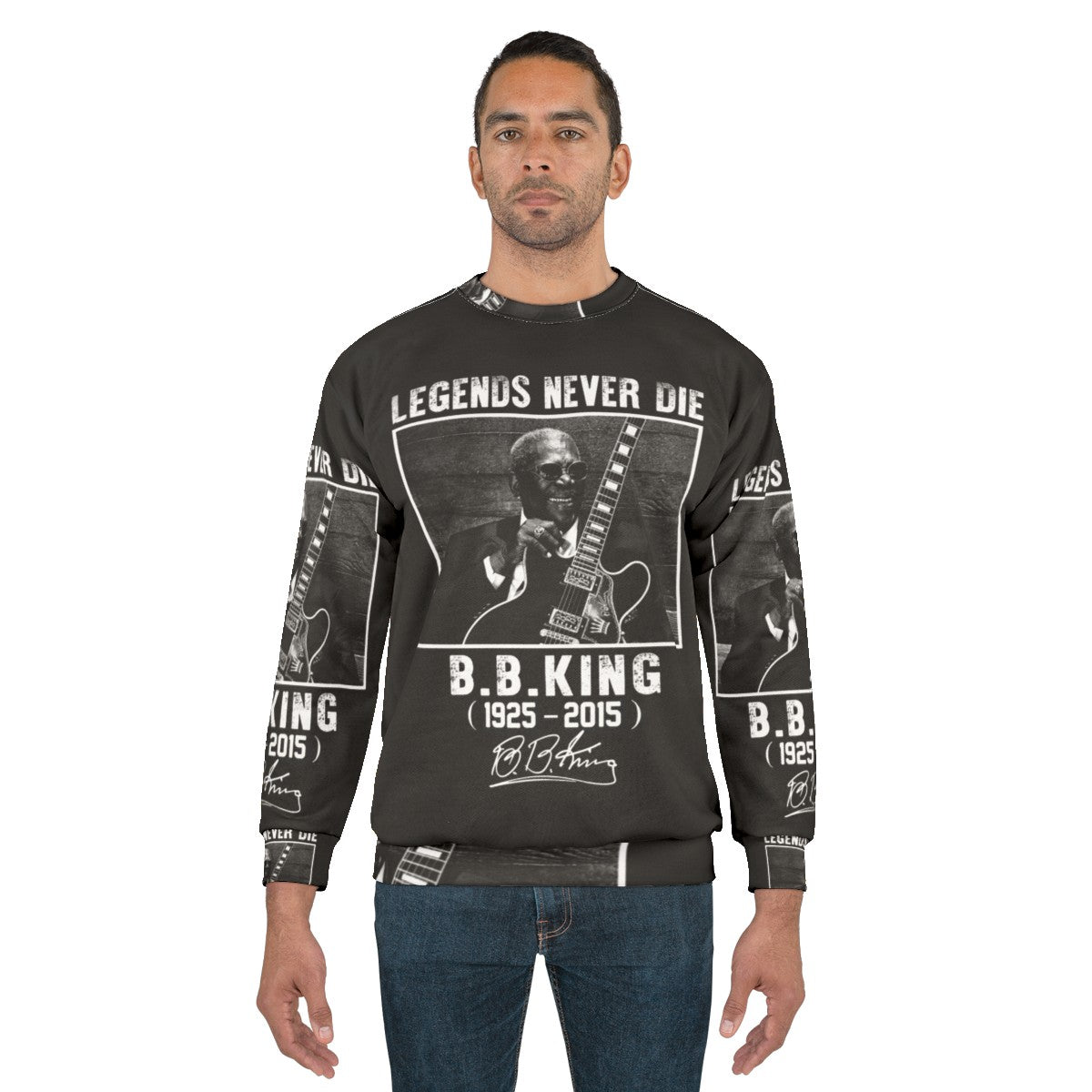 BB King "Legends Never Die" Sweatshirt - men