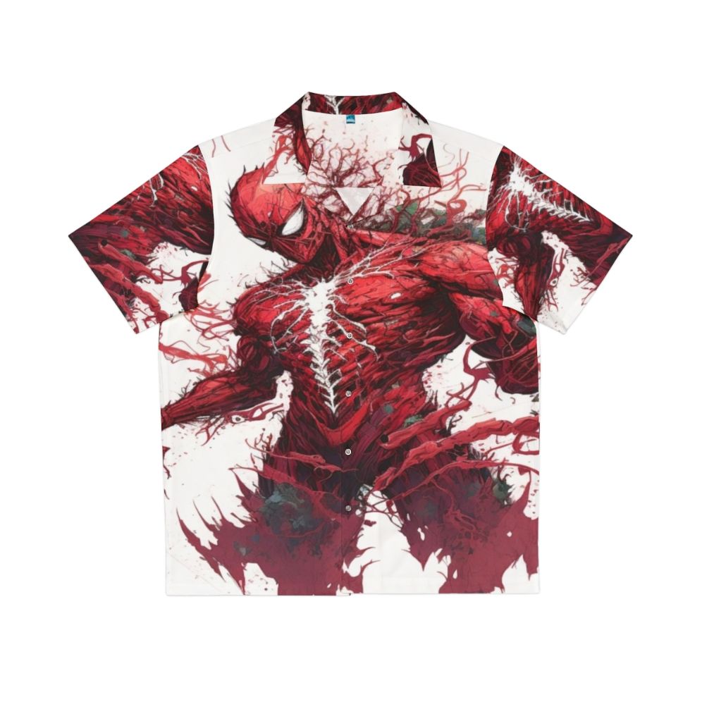 Carnage Hawaiian Shirt featuring a tropical digital art print