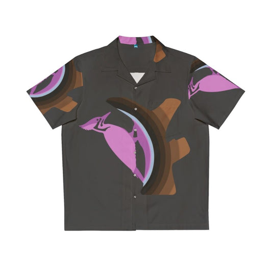 Vibrant Woodpecker Hawaiian Shirt with Legendary Animal Design