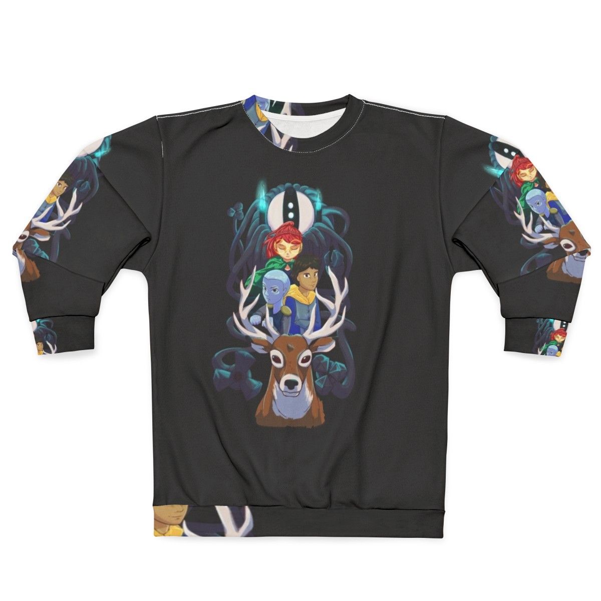 Infinity Train Fantasy Sweatshirt with Tulip, Lake, and Alan Dracula