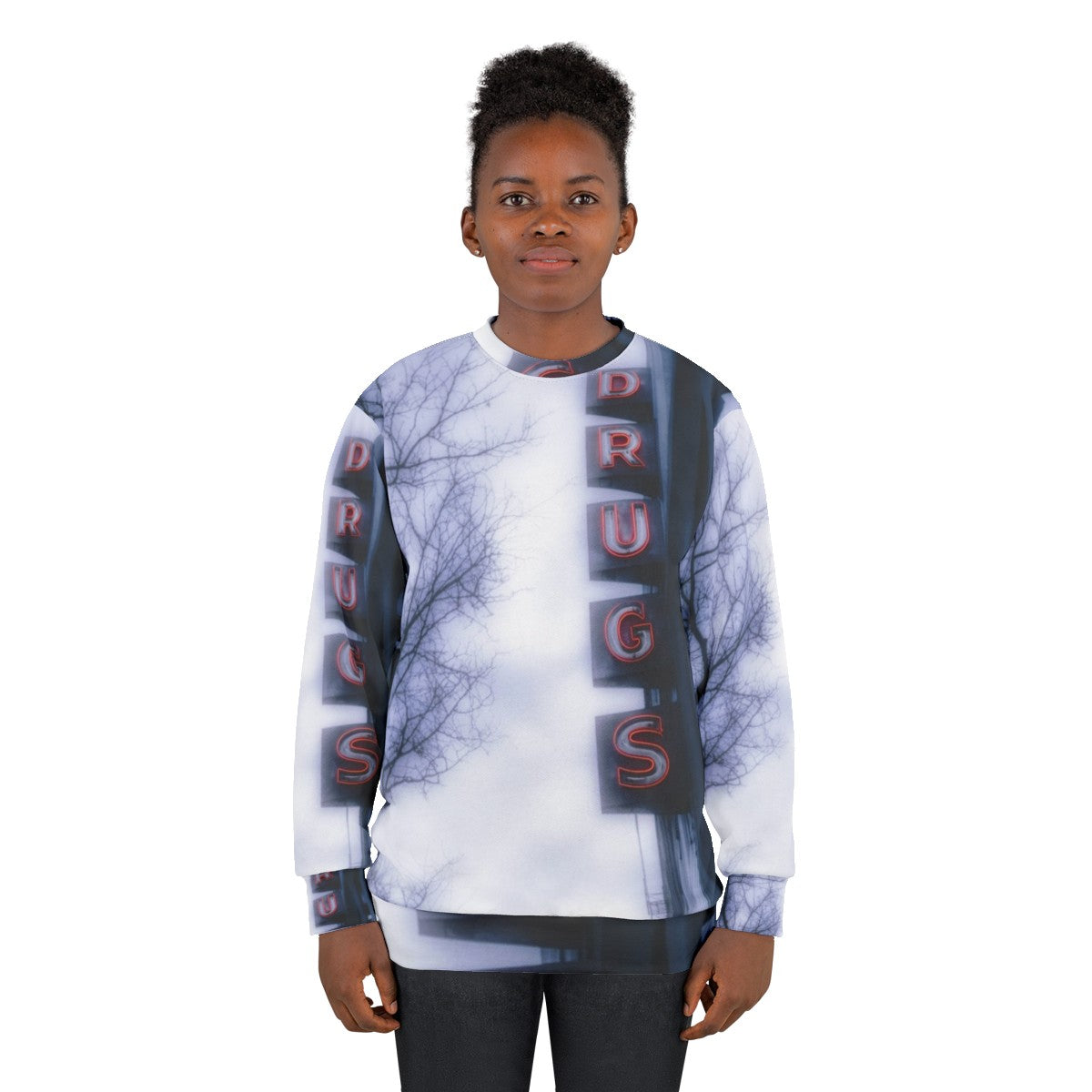 Psychedelic neon hooded sweatshirt for toys and hobbies enthusiasts - women