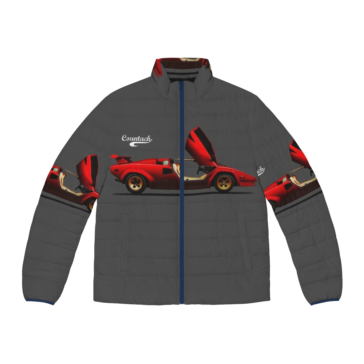 Countach LP500 S Puffer Jacket with classic supercar design