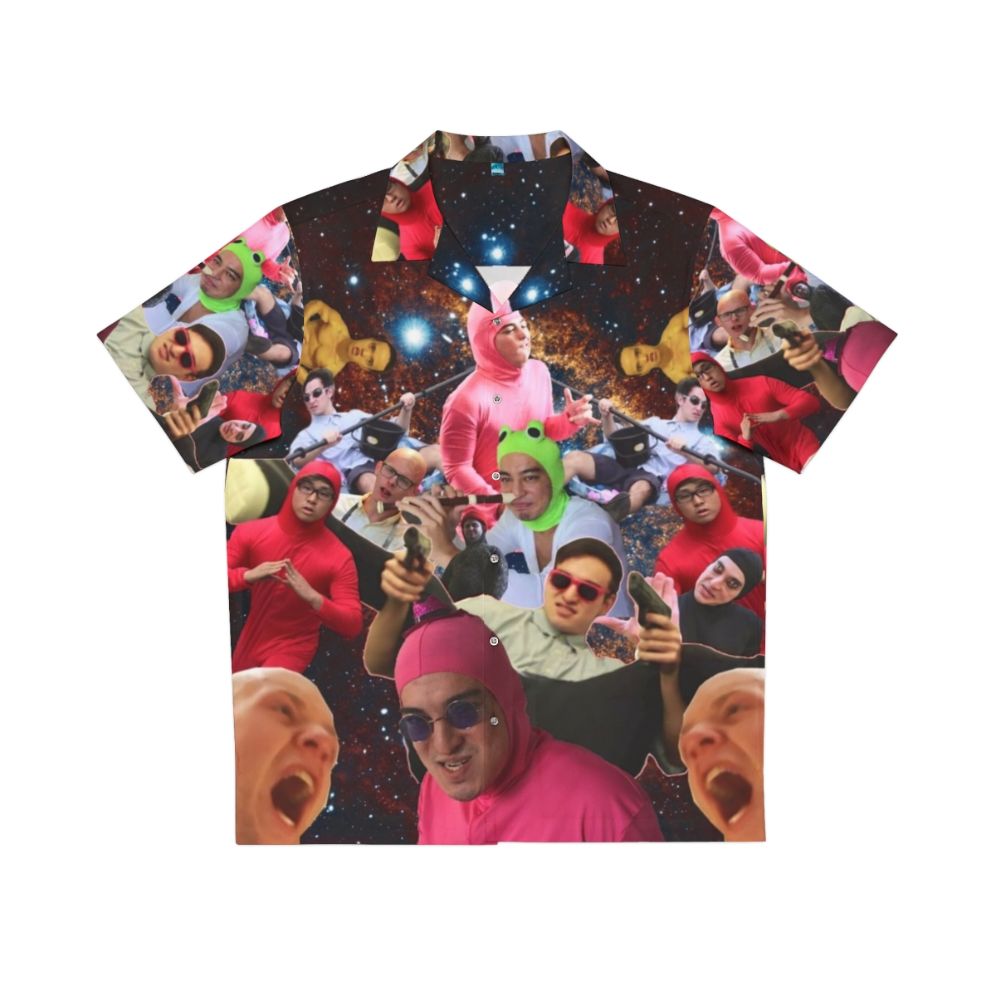 Filthy Frank Hawaiian Shirt with Vibrant Galaxy Print