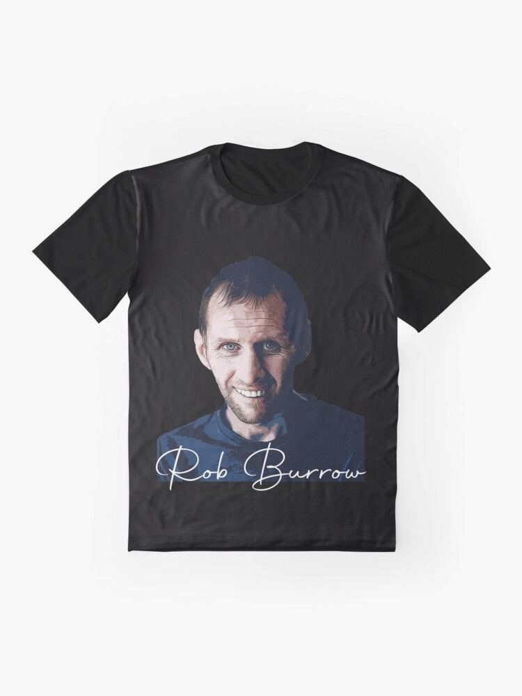 Rob Burrow Graphic T-Shirt - Rugby Player and Hope Inspiration - Flat lay